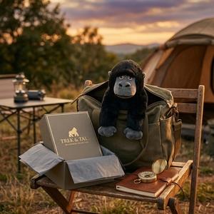 Edredón de peluche de gorila de montaña realista para Educación de Vida Silvestre, concientización sobre Especies en Peligro de Extinción, algodón PP relleno ecológico - Product Image 2