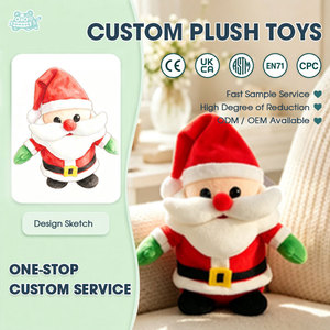 Peluche de Noël de qualité supérieure et confortable avec rembourrage en coton PP pour enfants, cadeau d'hiver et décoration festive pour la maison - Product Image 1
