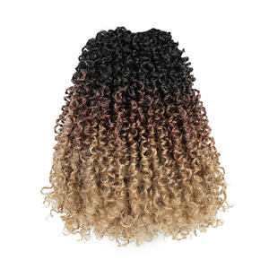 Pre looped Yanky Twist Crochet Hair Bohemian Spring Mini Twist Short Crochet Hair Boho Crochet Trenzas Estilos de cabello Yanky Twist - Product Image 3