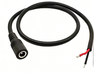 Cáp nguồn JHPower tùy chỉnh, đầu đực DC 5.5x2.5mm, dây nguồn đầu mở dùng cho camera an ninh CCTV và đèn LED - Product Image 4