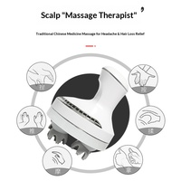 Masseur Électrique Sans Fil Dragon Claw pour la Tête et le Cuir Chevelu, avec Vibrations Relaxantes et Pétrissage, Modèle Patte de Chat pour la Décompression