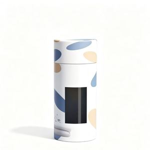 Fashion Accessories <b>Paper</b> Tube <b>Packaging</b> with Window for Scarf Storage, Recyclable Cylinder Box with Colorful Design - Product Image 2