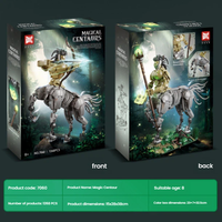 DK Magical Centaur Building Blocks Set 1268 Pièces Baguette Lumineuse Articulations Mobiles Modèle Cheval Blindé Jouet DIY Cadeau en Gros