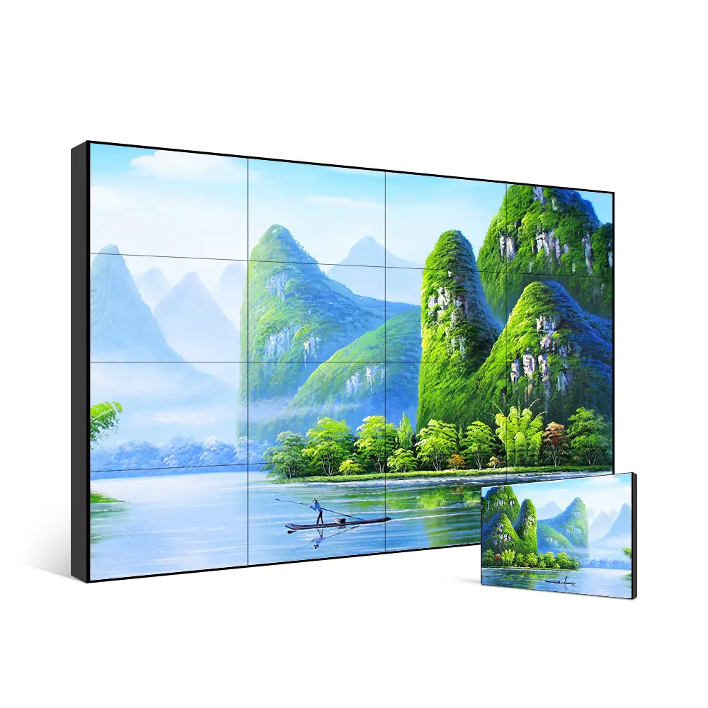 Indoor Did Lcd Video Wall Panel Matrix Splicing Screen Seamless 1.8mm Video Wall For Advertising Display