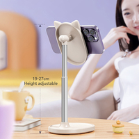 2025 mignon support de téléphone de bureau réglable pliable chat support de téléphone portable support de Table Flexible avec chaton accessoires de téléphone