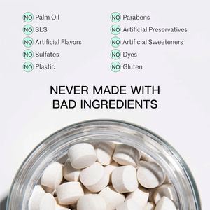 Nhãn hiệu riêng 128 nhai mùa đông màu xanh lá cây kem đánh răng tự nhiên máy tính bảng thành phần thảo dược chống Khoang làm Trắng Tính năng <span class=keywords><strong>Fluoride</strong></span> - Product Image 2