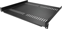 Étagère de serveur en acier robuste 1U 2U-Plateau cantilever universel ventilé pour rack d'équipement réseau 19"