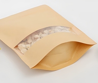 Sachet Doypack Personnalisé en Papier Kraft Imperméable avec Fenêtre, Imprimé par Gravure, Écologique, Qualité Alimentaire, Fermeture Ziploc pour Bonbons