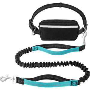 Correa para Perro con Manos Libres, Bolsa con Cremallera, Asas Doblemente Acolchadas, Bungee Resistente para Caminar, Trotar, Correr, para Perros Medianos y Grandes, Suministros para Mascotas - Product Image 1