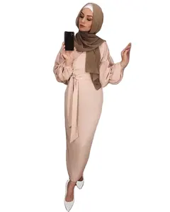 Новый дизайн, платье-абайя, мусульманское платье большого размера, хиджаб, правила Дубая, абайя юркен, мусульманская одежда и аксессуары