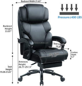 Ghế văn phòng da PU cao cấp giá rẻ bán chạy năm <span class=keywords><strong>2026</strong></span>, ghế chơi game hiện đại với đệm dày và tựa chân - Product Image 5