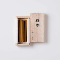 Bâtonnets d'encens parfumés à la prune japonaise 30 pièces parfum floral frais Relaxation méditation maison cadeau aromatique boîte en bois japon