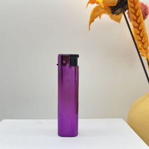 Nouveau design, briquet à gaz vintage coupe-vent électronique, fin et rond, personnalisé - Product Image 3