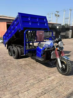 Véhicule de fret agricole à 9 roues à déchargement automatique, tricycle à moteur à essence, véhicule à trois roues