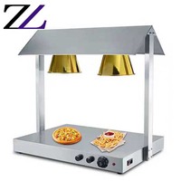 Réchauffeur d'aliments halogène avec lampe, 4 ampoules, salle de cuisine, w, chauffage isolant pour garder la viande, nourriture chaude, ampoules, pour buffet
