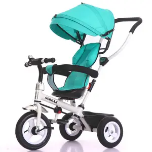 Triciclo de 3 ruedas para bebé, triciclo de empuje para niños, venta al por mayor