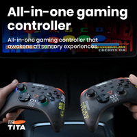 Controlador de juegos todo en uno 2,4G Receptor Bluetooth Tesla Car Games RGB Controlador de Gamepad inalámbrico