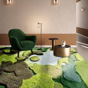 <span class=keywords><strong>Tapis</strong></span> en peluche vert herbe moelleux pour salon, voyage, <span class=keywords><strong>extérieur</strong></span>, <span class=keywords><strong>antidérapant</strong></span>, <span class=keywords><strong>tapis</strong></span> et carpettes 3D shaggy - Product Image 4