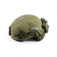 Casque de protection Yinan FAST PE .44 à fentes, 6 points de suspension, en alliage d'aluminium, avec rail modulaire ARC, tactique