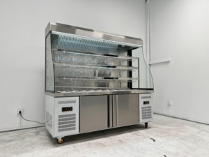 Byron hiển thị Rau tủ lạnh cho Nhà hàng Lẩu malatang Tủ đông thẳng đứng Máy làm lạnh Tủ lạnh cửa kính tủ lạnh trái cây - Product Image 5