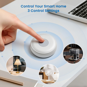 Tombol SOS Pintar Mengaktifkan Lampu Siren Melalui Tuya WiFi <span class=keywords><strong>Alarm</strong></span> Panik Darurat Keamanan Rumah Berfungsi dengan Alexa Google Android Baterai - Product Image 3