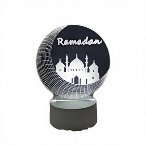 Nueva Lámpara Nocturna 3D Moderna 2026, LED USB de 5W, Acrílica, Luz Cálida, Elegante, con Ilusión Óptica 3D de Anime, para Dormitorio Infantil, CRI10 - Product Image 4