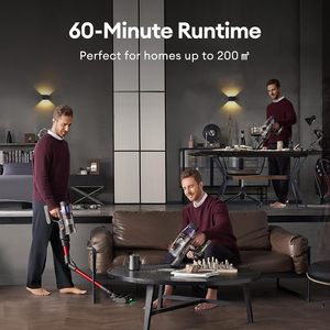 Aspirateur à manche sans fil Ultenic 550W, autonomie de 60 minutes, avec tige flexible à 180 degrés et brosse anti-emmêlement pour usage domestique - Product Image 5