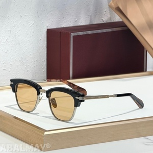 JMM SARTRE SIZE 49-21-146 Lunettes de soleil pour hommes et femmes de qualité supérieure, lunettes de soleil de créateur, style punk classique, luxe, titane, UV400, avec boîte - Product Image 3
