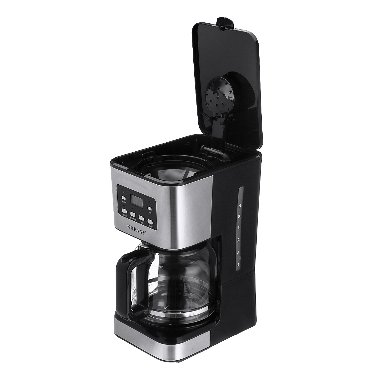 110V 220V 950W自動電気コーヒーメーカー12カップ1.5Lエスプレッソ用