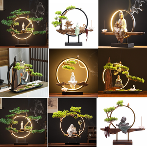 도매 새로운 디자인 Rockery Cronus <span class=keywords><strong>Zen</strong></span> 부처님 동상 가제트 홈 장식 책상 - Product Image 5