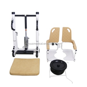 Silla de Ruedas Hidráulica para Transferencia de Pacientes con Inodoro y Silla de Baño para Personas Mayores - ¡Oferta! - Product Image 5