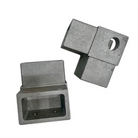 Joint d'angle en aluminium moulé sous pression à 3 voies pour base d'armoire de commande de moteur |   Connecteur de fixation robuste en aluminium moulé sous pression