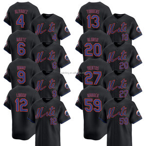Jersey Baseball Pria New York Alternate Limited 2025, Kaos Baseball Custom Ukuran Besar, Bordir Jahit, Seragam dengan Logo Hitam - Product Image 1