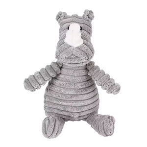 25 Jouets pour chiens durables en forme d'animaux, en peluche de velours côtelé, qui couinent, pour grands chiens, avec fonction de jeu sonore - Product Image 5