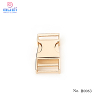Boucle à dégagement rapide latérale doublement réglable en zinc de 38 mm de qualité supérieure, pièces de sac spéciales haut de gamme
