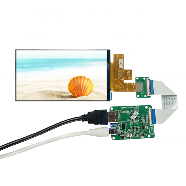 Outdoor Use High Brightness LCD Modules 1500nits 5.5 Inch FHD Screen Orange Raspberry Pi IPS LCD Display Panel with Driver Board