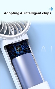 Nuevo Ventilador Portátil de Mano 2026 para Verano, con Carga USB, Pantalla Digital, Enfriamiento por Aire, Cinco Aspas, para Coche y RV - Product Image 4