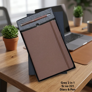 PU Hardcover A5 Diary with Metal Ball <b>Pen</b> 100 Sheets UV Printing Gift Set for Office Business Use Corporate Events and Daily - Product Image 5