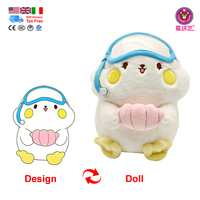 Anoeo Giocattoli di Peluche Personalizzati a Forma di Cartoni Animati, Creature Marine, Animali Imbottiti in Cotone PP 20-30cm, con LOGO Aggiuntivo, per Feste e Divertimento