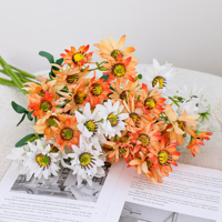 Bouquet de marguerites artificielles en soie réalistes et décoratives pour mariage, banquet, maison, arrangement de vase de table