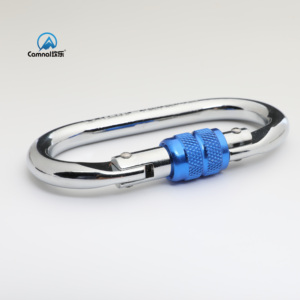 Mosquetón de Acero 40cr con Certificación CE, Modelo CA-K9935, Rosca de Alta Resistencia, Gancho Giratorio Personalizado de 25KN para Escalada en Roca - Product Image 5