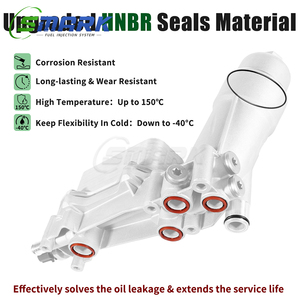 68310865AB Adaptateur de boîtier de filtre de refroidisseur d'huile moteur pour 2017 <span class=keywords><strong>2018</strong></span> DodgeCharger <span class=keywords><strong>Challenger</strong></span> Chrysler200 300 GrandCherokee 3.6L - Product Image 5