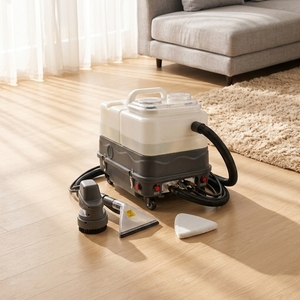 Limpiador <span class=keywords><strong>a</strong></span> Vapor Eléctrico para Tapicerí<span class=keywords><strong>a</strong></span>, 3200W, 8 Bar, Vapor Caliente, Espuma Seca, 3 Tanques, Comercial, Limpieza Profunda de Alfombras, Extracción de Agua - Product Image 1