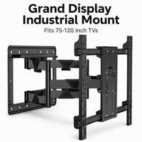 Support mural pour téléviseur LCD, support plat pour projecteur 100 pouces, VESA 300*300mm, 32 70 300w v, équipement de photographie cinématographique