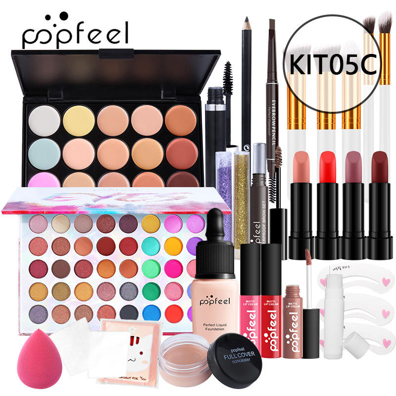 Private Label beauty cosmetics small MOQ fast ship Cheap Big Set Cosmetic Beauty Makeup Kit
