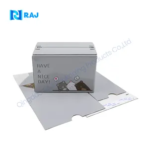 Free sample custom logo pink color cosmetic corrugated packaging mailer box shipping box paper box