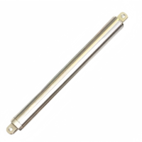 Actionneur linéaire télescopique micro en acier inoxydable brossé de 16 mm de diamètre, 12 V, 80 N, course de 100 mm, faible bruit, 240 tr/min pour maison intelligente