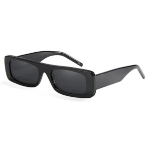 Trendy Rectangle 90s Acetate Sunglasses For Women Polarized Sun Glasses Men Shades Small Lens Gafas De Sol Summer UV400