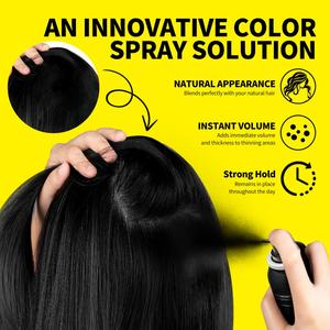 Sevich-<span class=keywords><strong>Spray</strong></span> de <span class=keywords><strong>retouche</strong></span> 80ml pour <span class=keywords><strong>cheveux</strong></span> noirs et bruns avec logo personnalisé Traitement de la perte de <span class=keywords><strong>cheveux</strong></span> et de la calvitie Poudre de volume capillaire à la kératine - Product Image 2
