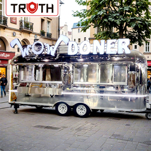 Vérité Café Remorque Food Truck Ice Cream Van Fournitures Burger Us Standard Camper Rapide Entièrement <span class=keywords><strong>Caravane</strong></span> Equinped Food Trailer - Product Image 1